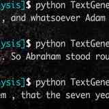 Rinat Ussenov: Text Analysis, Markov Chains and Bible Quotes Generator